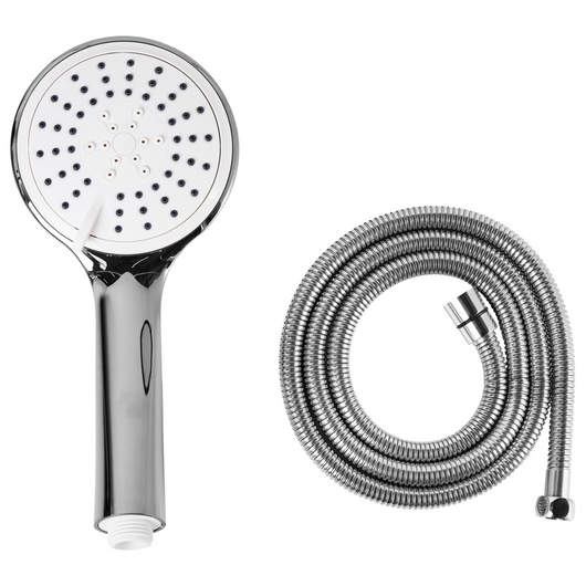 Set doccia con tubo flessibile 3 modalità di spruzzo Metallo argento Tumple