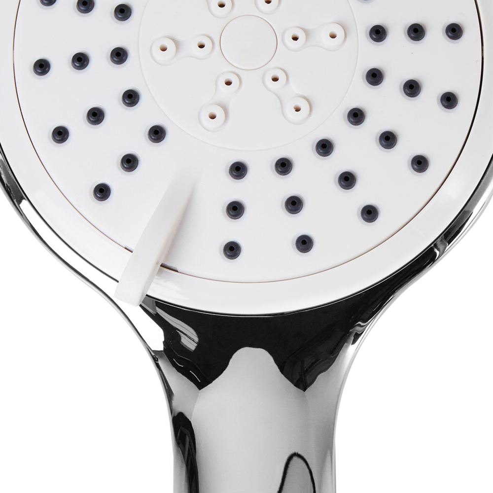 Set doccia con tubo flessibile 3 modalità di spruzzo Metallo argento Tumple