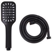 Set doccia classico moderno con tubo 4 modalità di getto Metallo nero