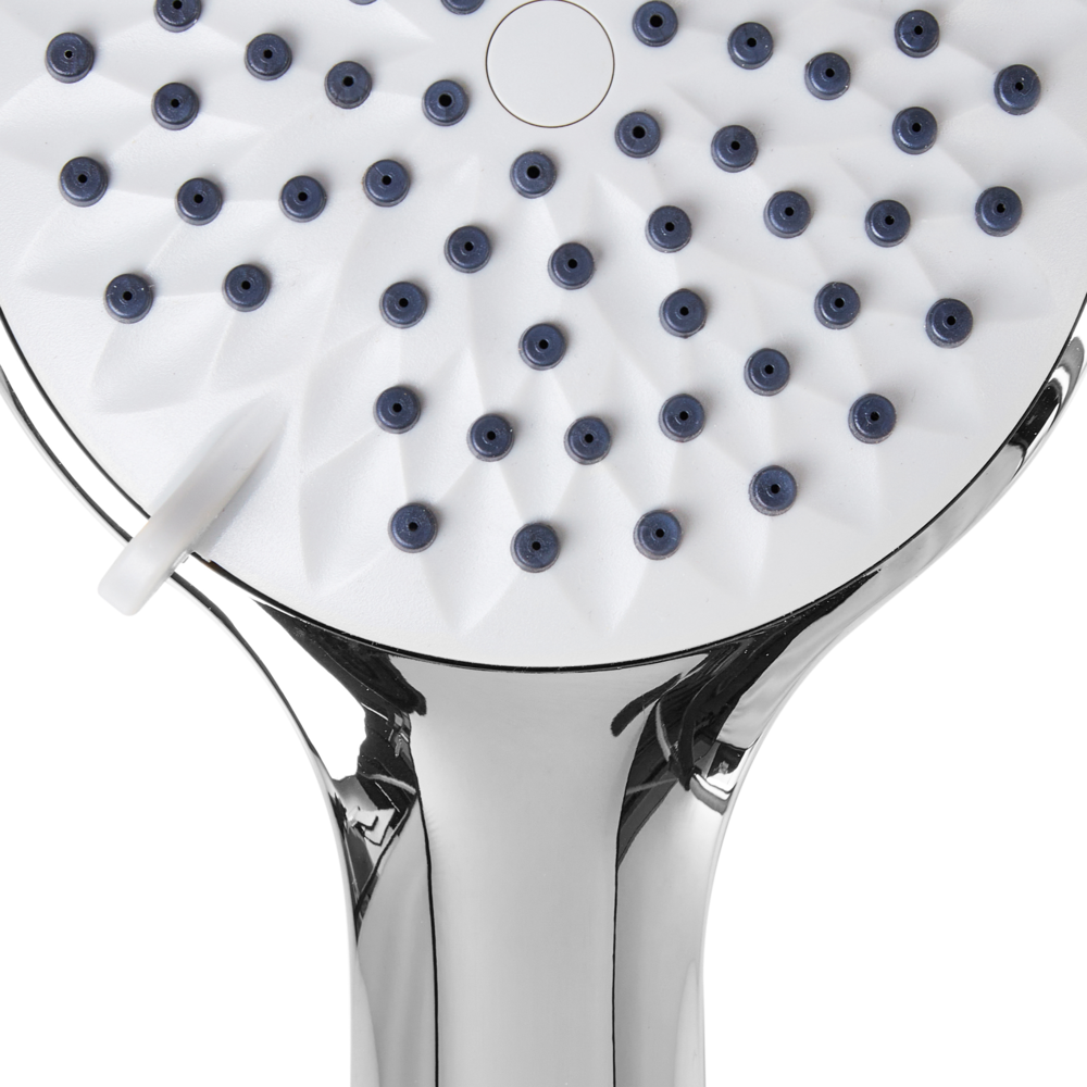 Set doccia classico moderno con tubo 4 modalità di getto Metallo argento Tarma