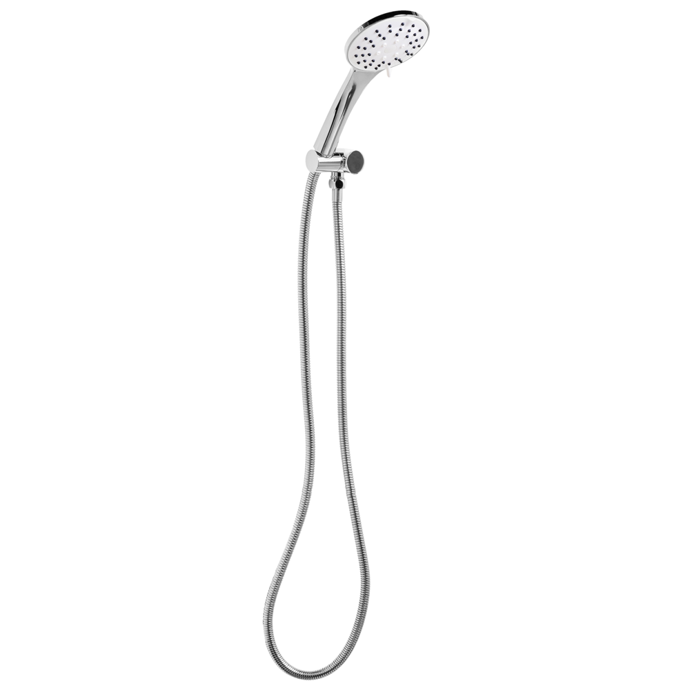 Set doccia classico moderno con tubo 4 modalità di getto Metallo argento