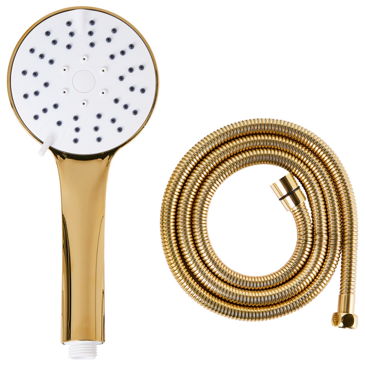 Set doccia classico moderno con tubo 4 modalità di getto Metallo oro