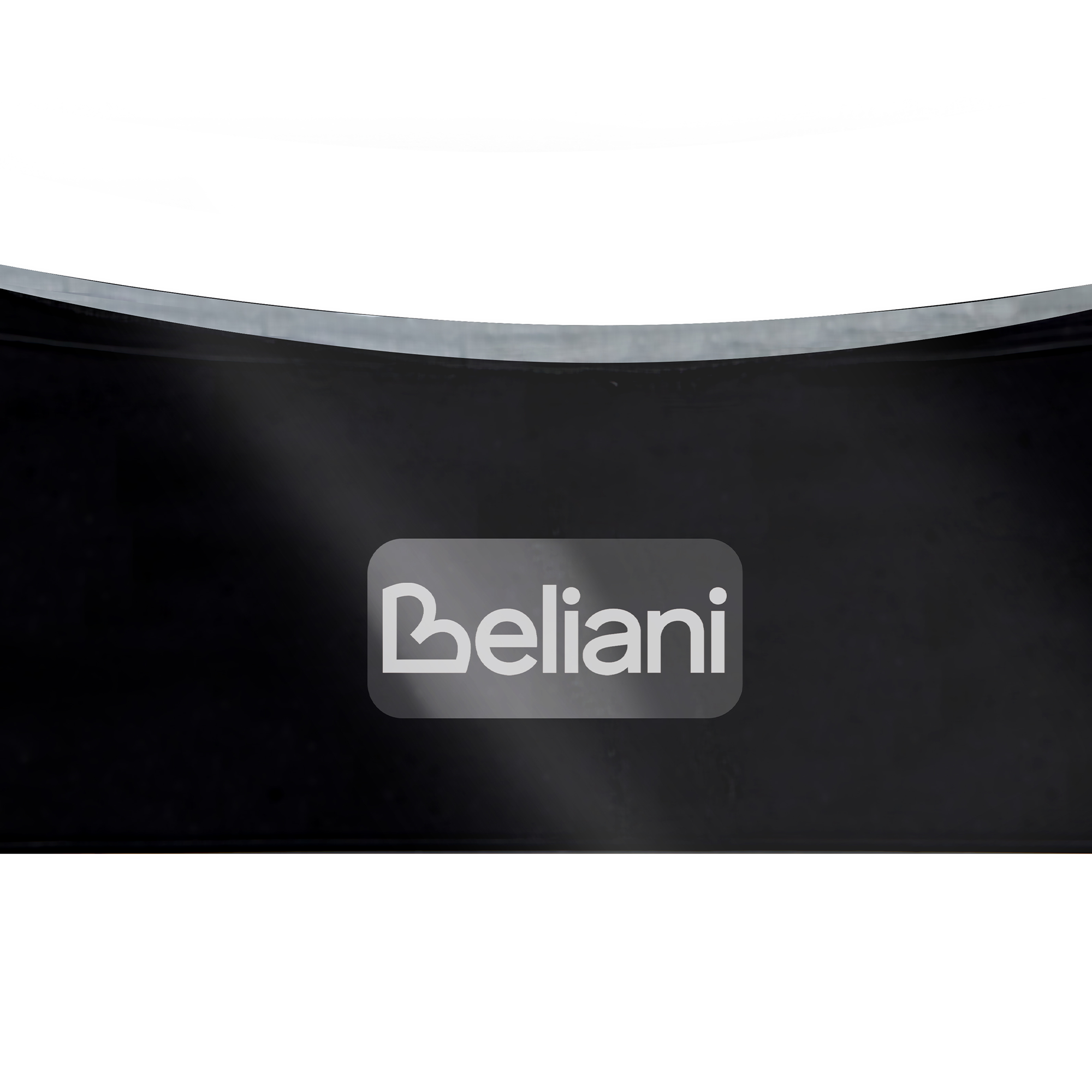 Set di 4 sedie da pranzo in plastica per interni e per esterni senza braccioli impilabili nero stile minimalista