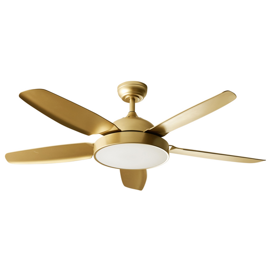 Ventilatore da soffitto con Telecomando 5 opzioni di velocità Ottone stile rustico soggiorno