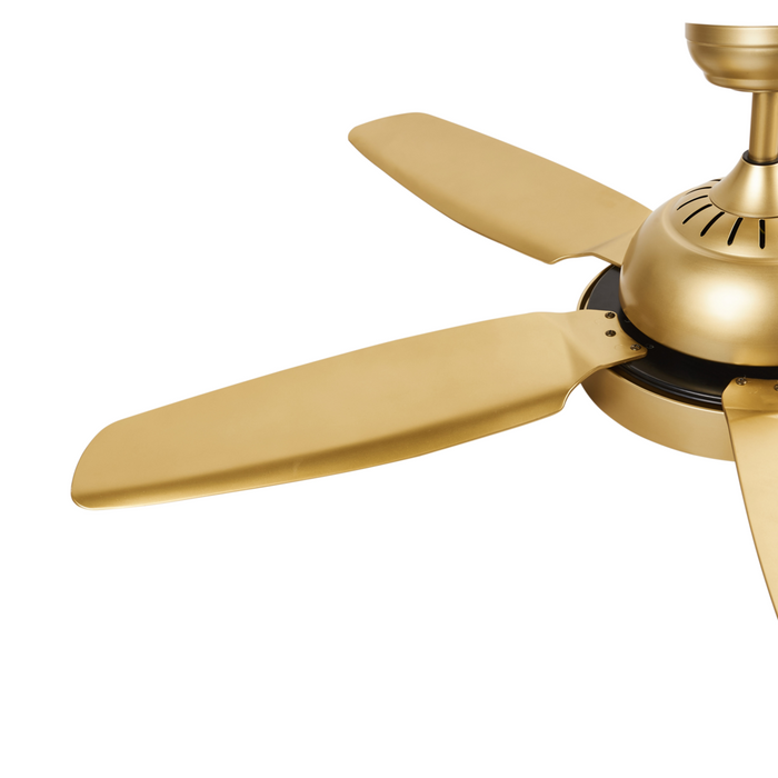 Ventilatore da soffitto con Telecomando 5 opzioni di velocità Ottone stile rustico soggiorno