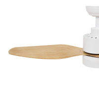 Lampadario con Ventilatore Radiocomandato marrone chiaro 3 velocità timer regolazione della luce