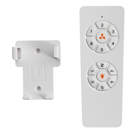 Lampadario con Ventilatore Radiocomandato marrone chiaro 3 velocità timer regolazione della luce