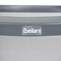 Set di 4 sedie da pranzo in plastica per esterni senza braccioli pieghevoli grigio scuro stile minimalista