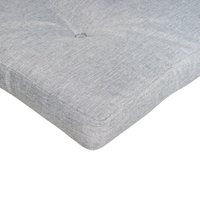 Set di 2 cuscini per sedute e schienale da esterno con lacci grigio stile elegante giardino