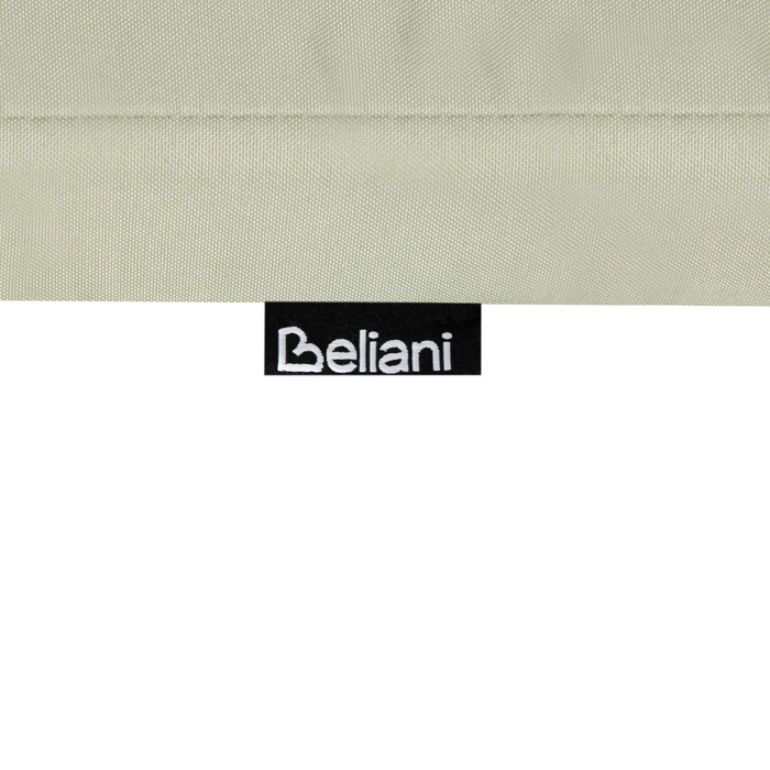 Set di 2 cuscini per sedute e schienale da esterno con lacci verde chiaro stile elegante giardino