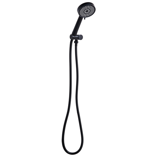 Soffione doccia con tubo flessibile in metallo nero 3 modalità di spruzzo Moderno