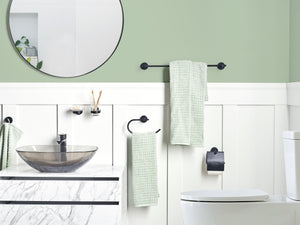 Set di 6 accessori da bagno in alluminio nero opaco con bicchiere e portasapone inclusi Accessori da bagno moderni