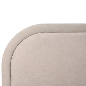 Letto matrimoniale EU Beige Tessuto 140 x 200 cm Struttura imbottita con contenitore