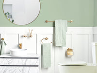 Set di 6 accessori da bagno in alluminio oro opaco con bicchiere e portasapone inclusi Accessori da bagno moderni