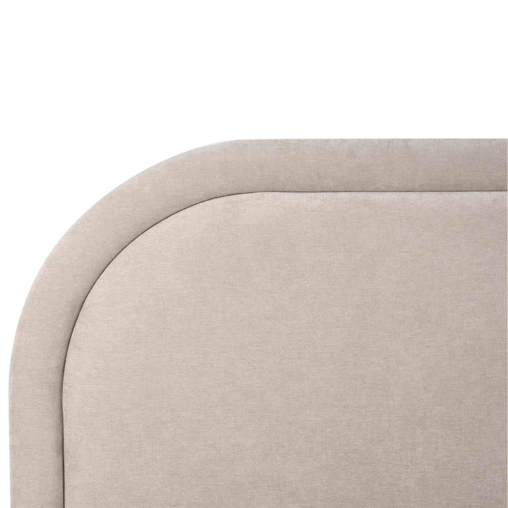 Letto matrimoniale EU Beige Tessuto 180 x 200 cm Struttura imbottita con contenitore