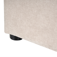 Letto matrimoniale EU Beige Tessuto 180 x 200 cm Struttura imbottita con contenitore