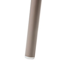 Set di 2 sedie da conferenza Seduta in poliestere tortora Schienale in plastica Gambe in ferro Arredo ufficio moderno