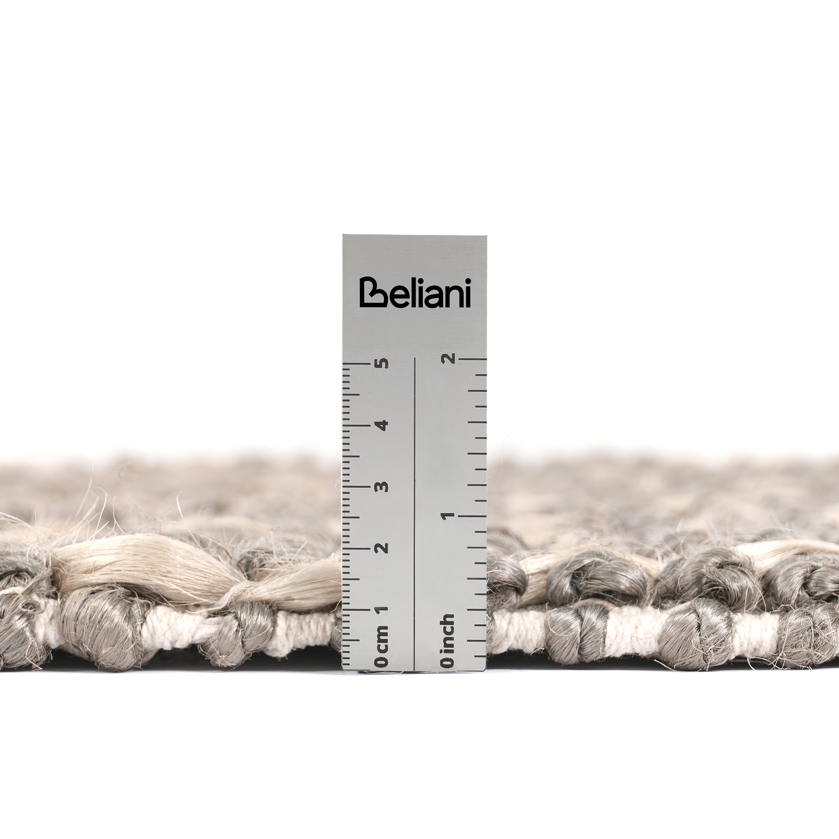 Tappeto Runner Grigio Juta 200 x 300 cm Motivo geometrico Tessuto a mano Boho Corridoio Camera da letto