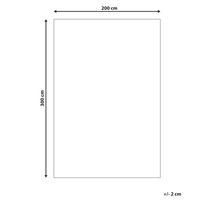 Tappeto Runner Grigio Juta 200 x 300 cm Motivo geometrico Tessuto a mano Boho Corridoio Camera da letto