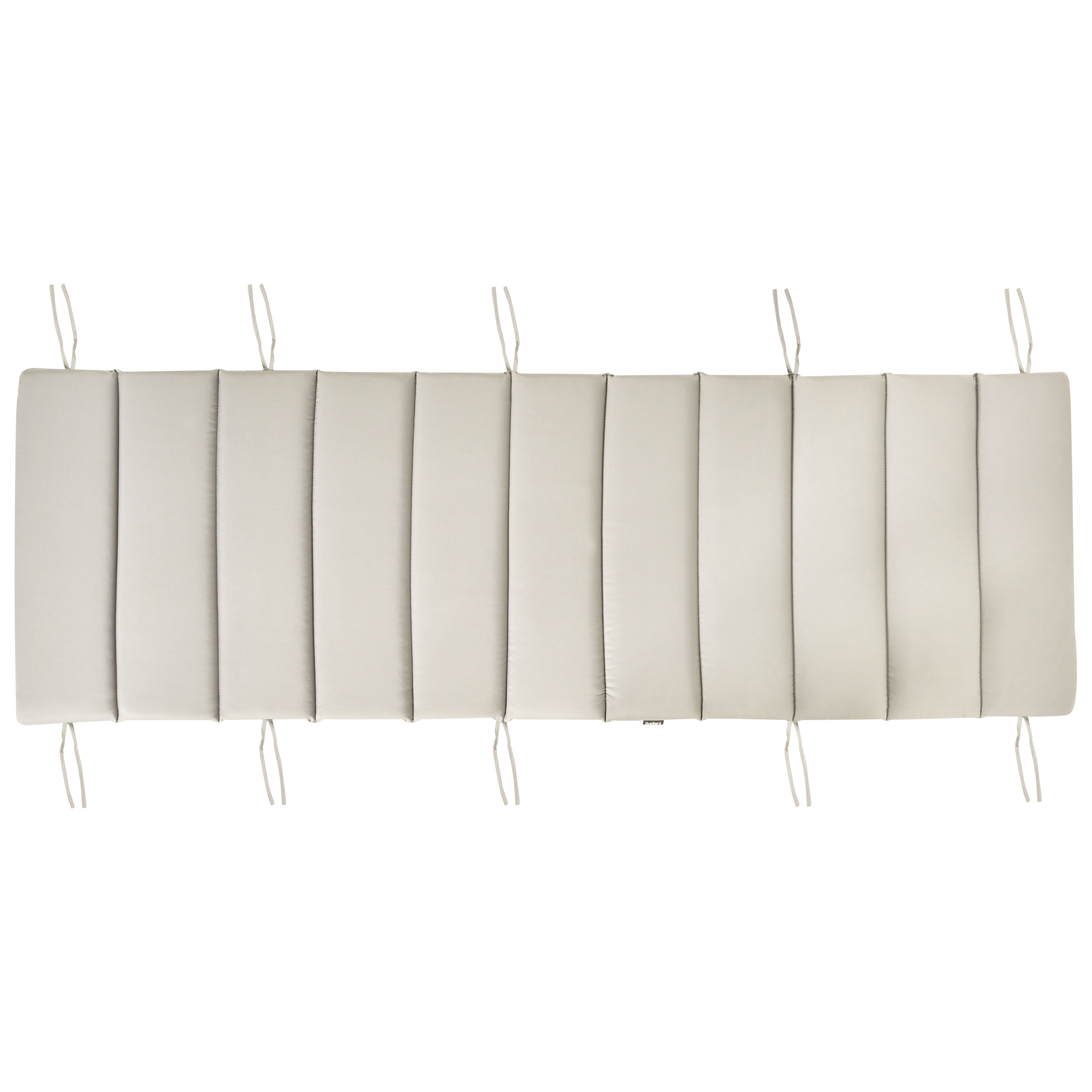 Lettino prendisole in legno di acacia Cuscino tortora a doghe Design a dondolo Forma curva