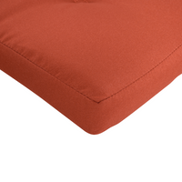 Set di 2 sedie da pranzo da giardino in legno con cuscini telaio in legno di acacia pieghevole design rustico rosso