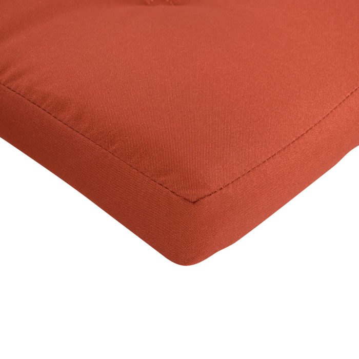 Set di 2 sedie da pranzo da giardino in legno con cuscini telaio in legno di acacia pieghevole design rustico rosso