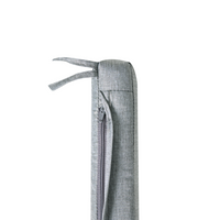 Set di 8 cuscini per sedie da giardino in tessuto poliestere resistente ai raggi UV grigio