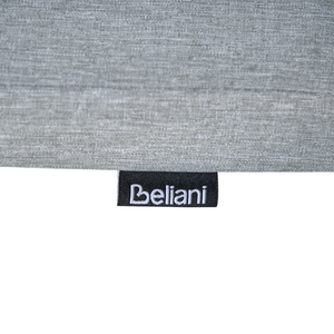 Set di 8 cuscini per sedie da giardino in tessuto poliestere resistente ai raggi UV grigio