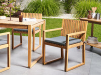 Cuscino per sedia da giardino in tessuto poliestere grigio resistente raggi raggi UV