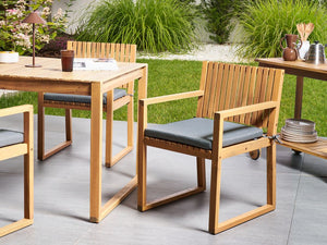 Cuscino per sedia da giardino in tessuto poliestere grigio resistente raggi raggi UV