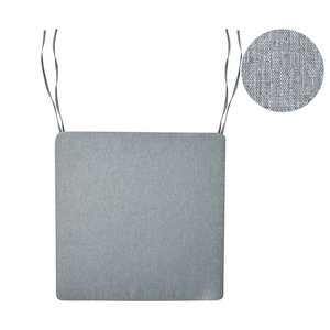 Cuscino per sedia da giardino in tessuto poliestere grigio resistente raggi raggi UV