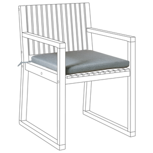 Cuscino per sedia da giardino in tessuto poliestere grigio resistente raggi raggi UV