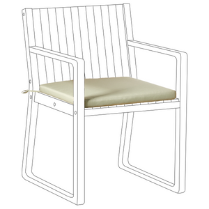 Cuscino per sedia da giardino in tessuto poliestere verde chiaro resistente raggi raggi UV