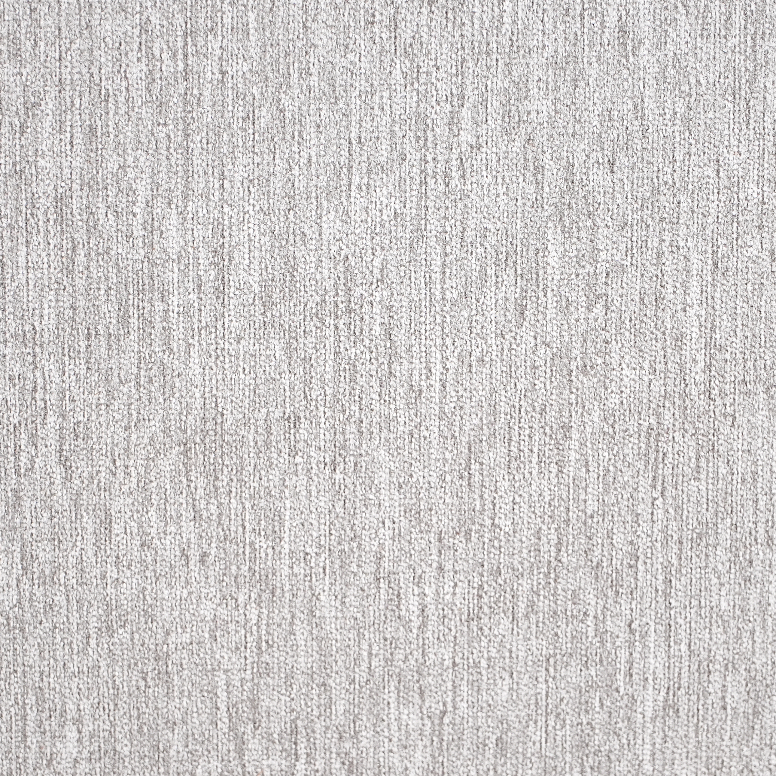 Pouf grigio in poliestere simile al lino Rivestimento in finto lino Gambe in legno Poggiapiedi Accessori per la casa Soggiorno