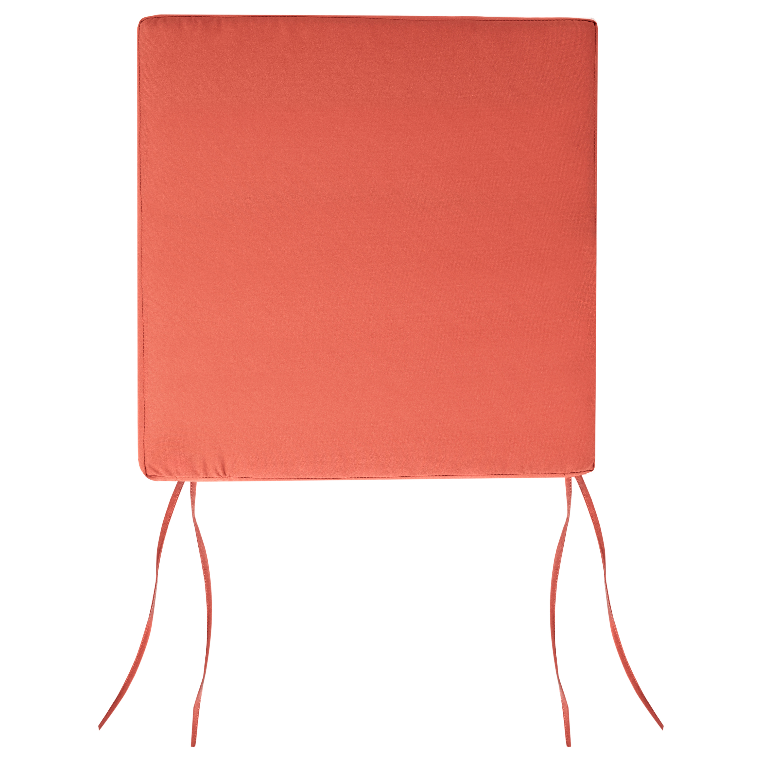 Set di 2 sedie da pranzo da giardino per esterni in legno d'acacia con cuscini rosso resistente agli agenti atmosferici dal design classico