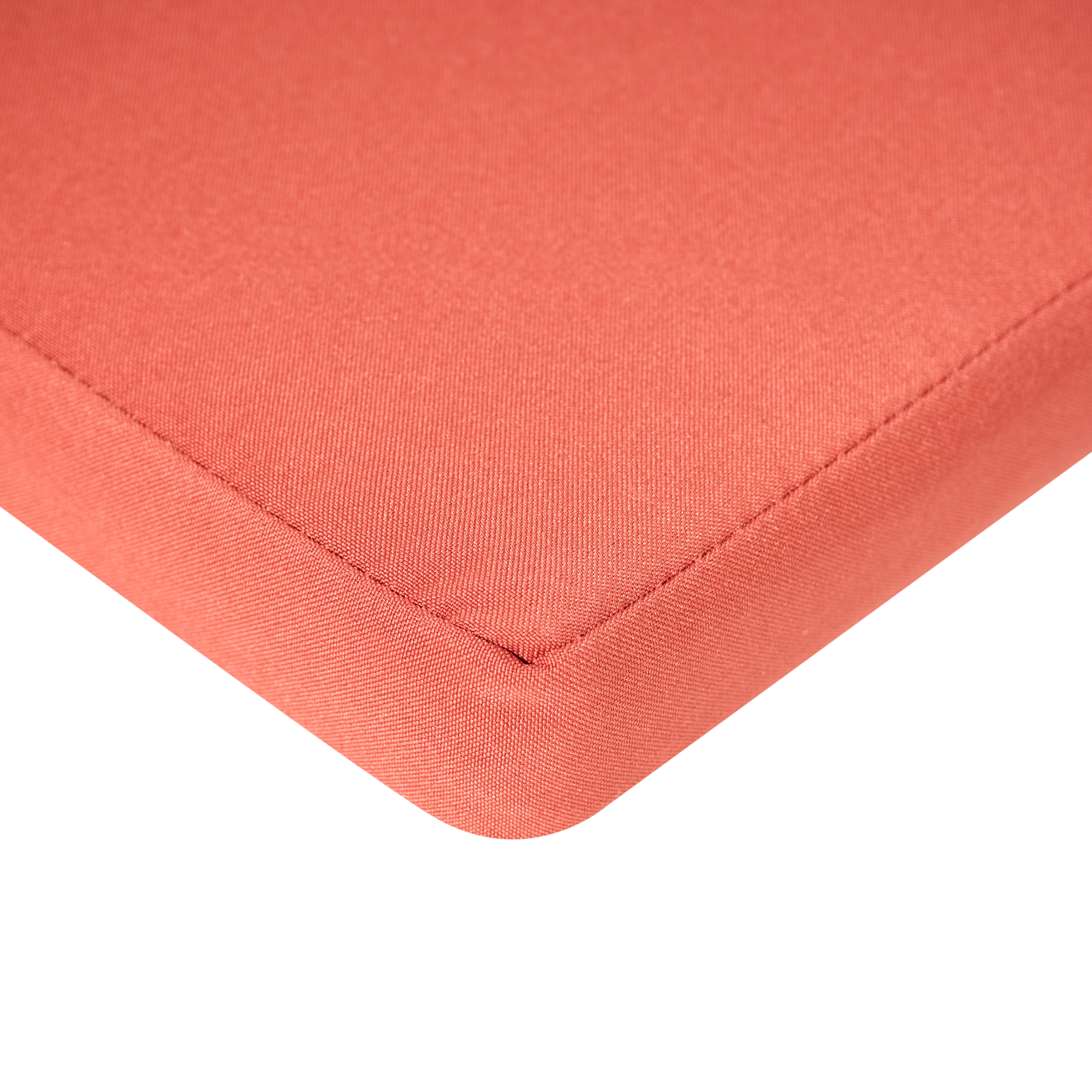 Set di 2 sedie da pranzo da giardino per esterni in legno d'acacia con cuscini rosso resistente agli agenti atmosferici dal design classico