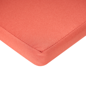 Set di 2 sedie da pranzo da giardino per esterni in legno d'acacia con cuscini rosso resistente agli agenti atmosferici dal design classico