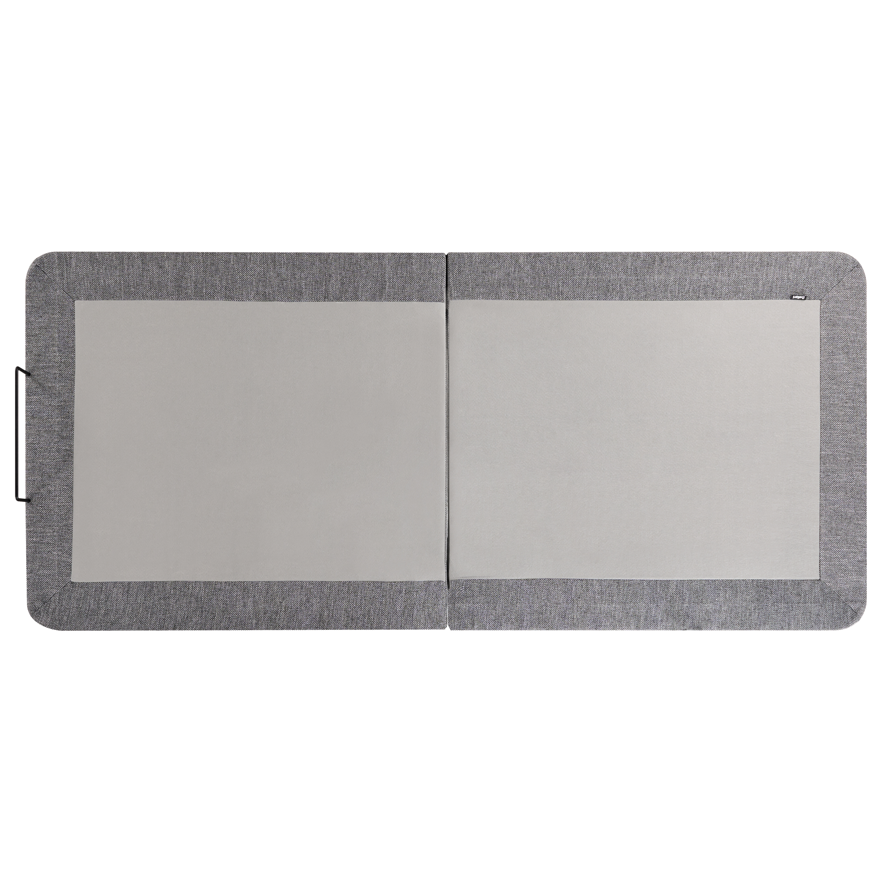 Base letto elettrica regolabile in poliestere grigio 90 x 200 cm con gambe in metallo