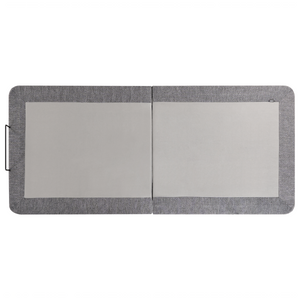 Base letto elettrica regolabile in poliestere grigio 90 x 200 cm con gambe in metallo