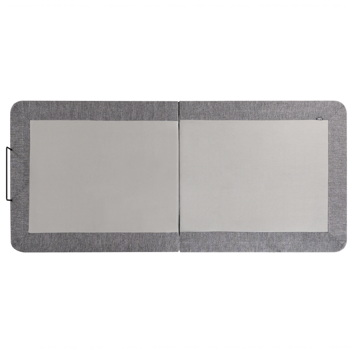 Base letto elettrica regolabile in poliestere grigio 90 x 200 cm con gambe in metallo