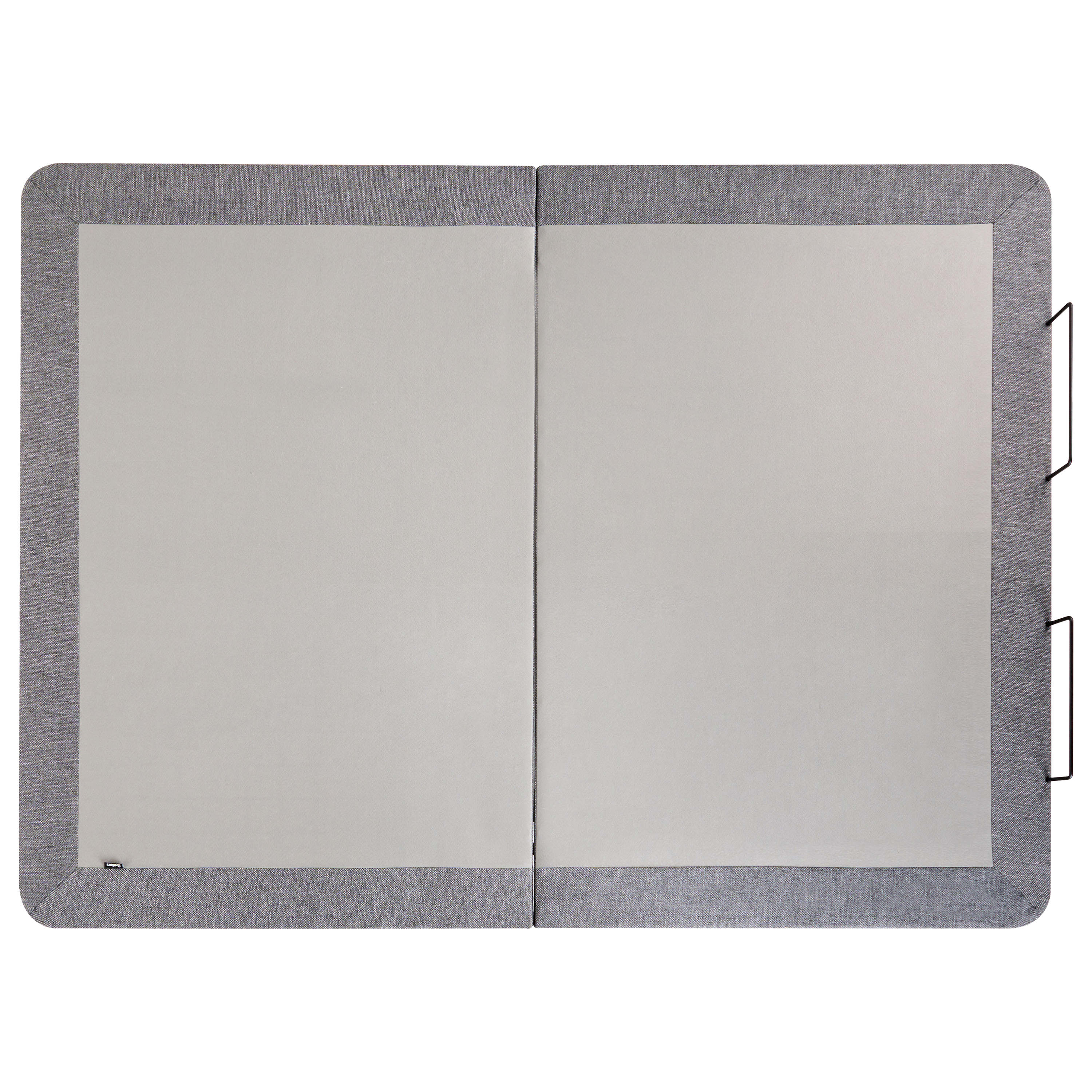 Base letto elettrica regolabile in poliestere grigio 140 x 200 cm con gambe in metallo