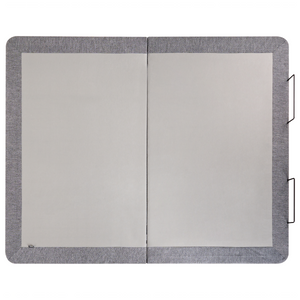 Base letto elettrica regolabile in poliestere grigio 160 x 200 cm con gambe in metallo