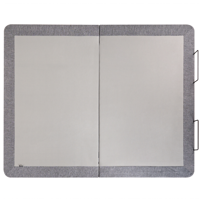 Base letto elettrica regolabile in poliestere grigio 160 x 200 cm con gambe in metallo