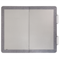 Base letto elettrica regolabile in poliestere grigio 180 x 200 cm con gambe in metallo