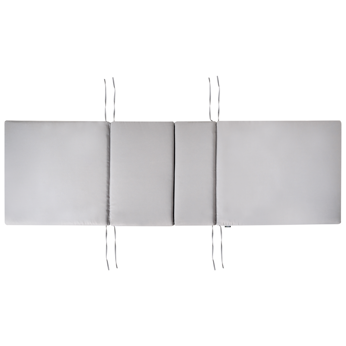 Cuscino Imbottito per Lettino Prendisole Tessuto grigio chiaro per esterni dal design moderno