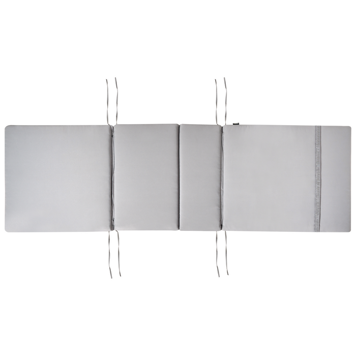 Cuscino Imbottito per Lettino Prendisole Tessuto grigio chiaro per esterni dal design moderno