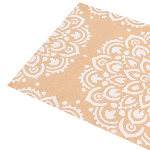 Tappeto Esterni beige Sintetico con Forme Geometriche 80 x 150 cm motivo geometrico moderno balcone patio