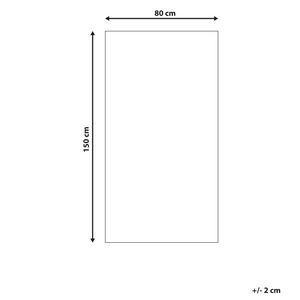 Tappeto per interni e per esterni con motivo geometrico 80 x 150 cm Beige moderno balcone patio
