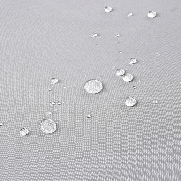 Set di 8 cuscini per sedie da giardino in tessuto poliestere resistente ai raggi UV grigio chiaro