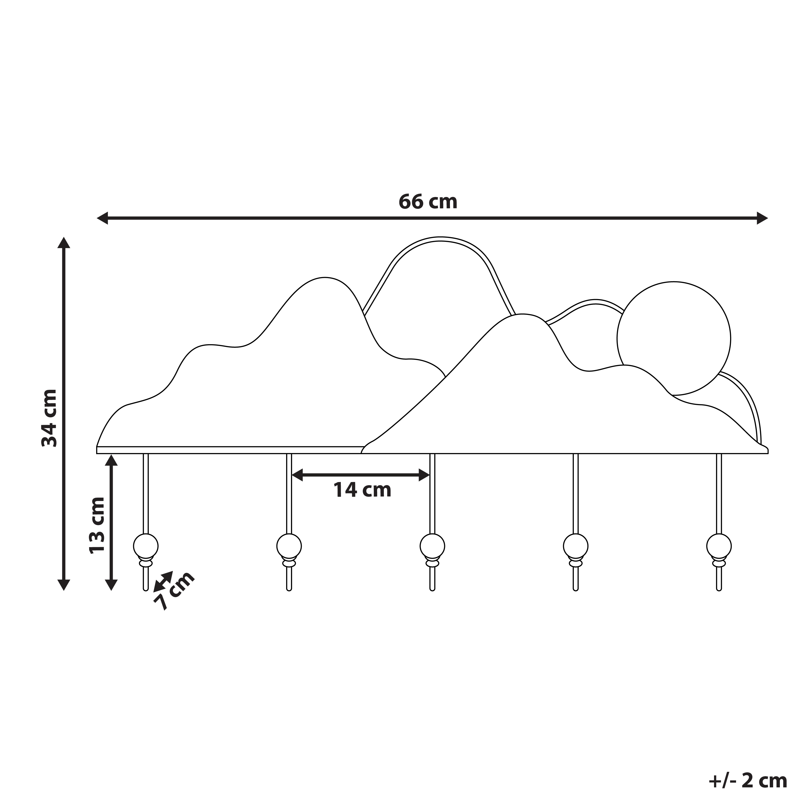 Appendiabiti a muro in ferro nero per giacche industriale moderno decorativo Accessori per corridoi